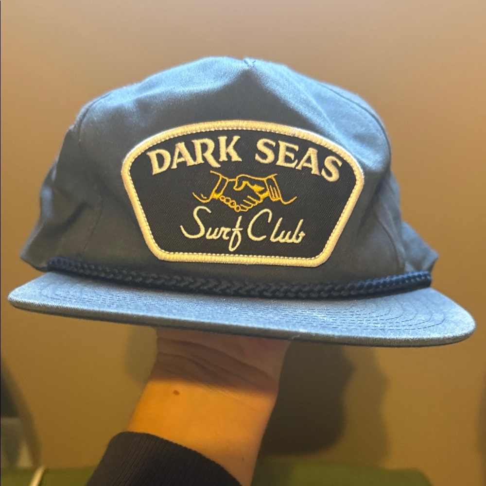 Dark Seas Blue Rope-Trim Surf Club Cap
